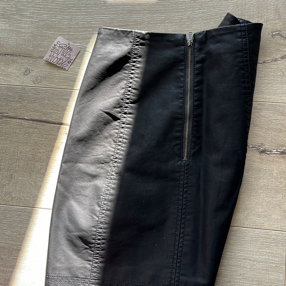 Free People Leather Skirt - Never Worn - Picture 2 of 2